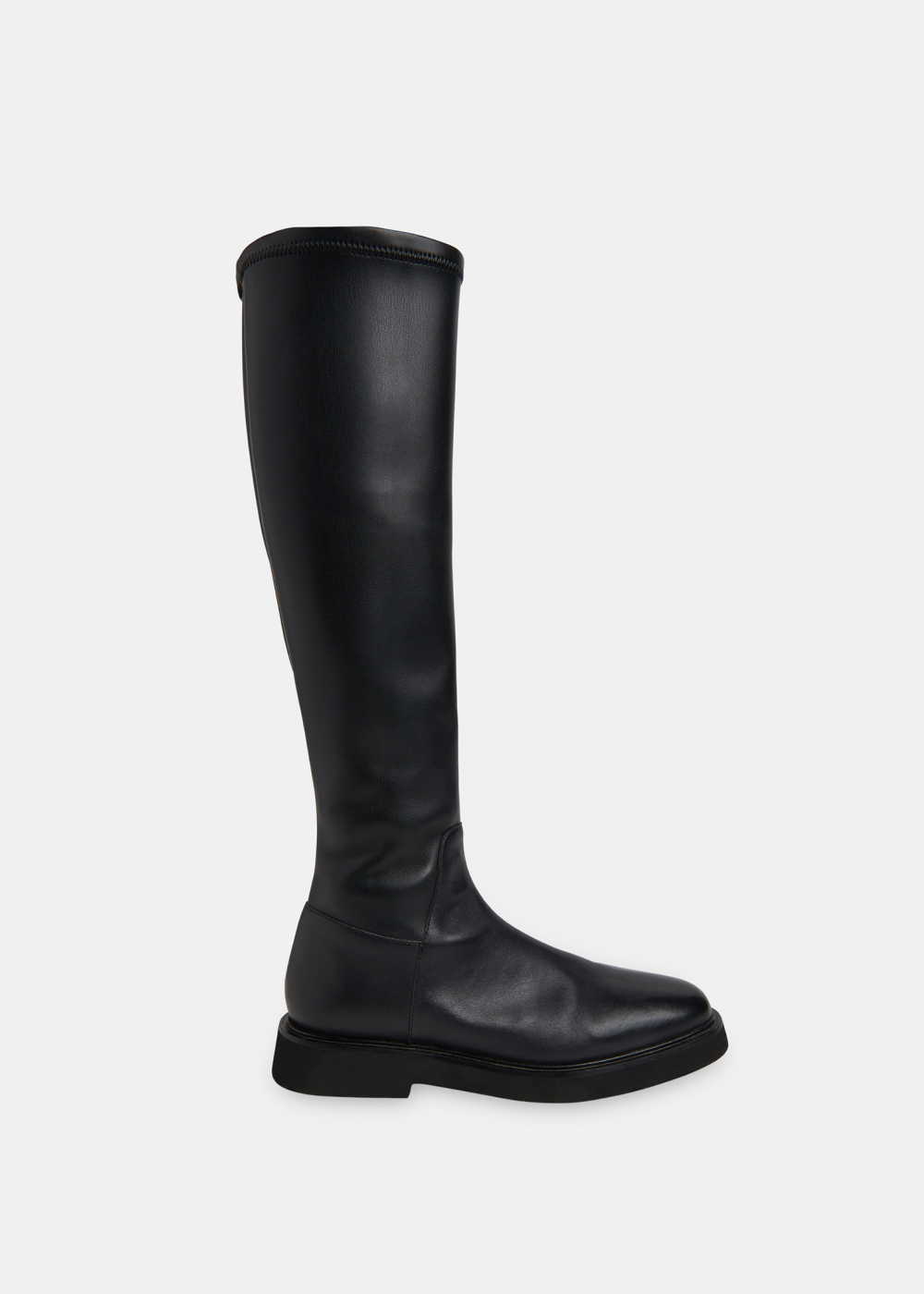 Black Quin Stretch Knee High Boot