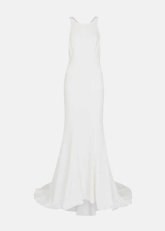 Ivory Lina Lace Insert Wedding Dress