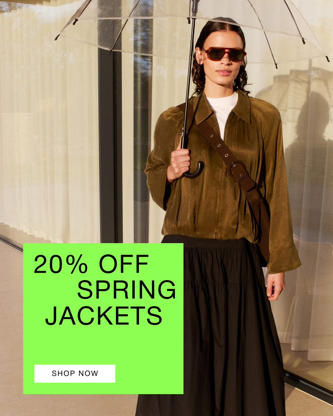 20% off spring jackets