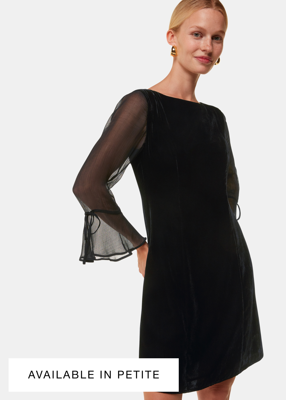 Black Myla Velvet Mini Dress