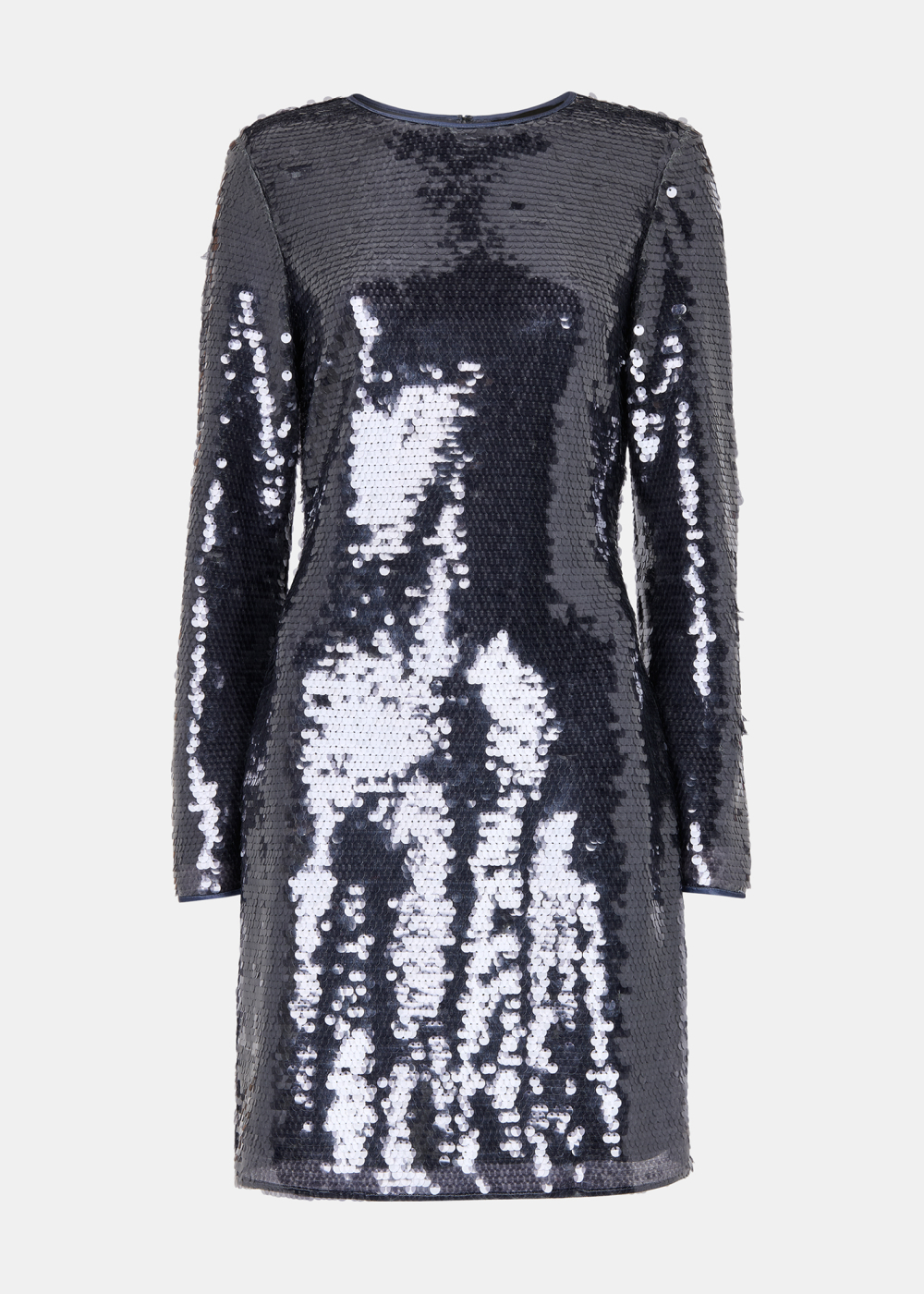 Pewter Sequin Mini Dress