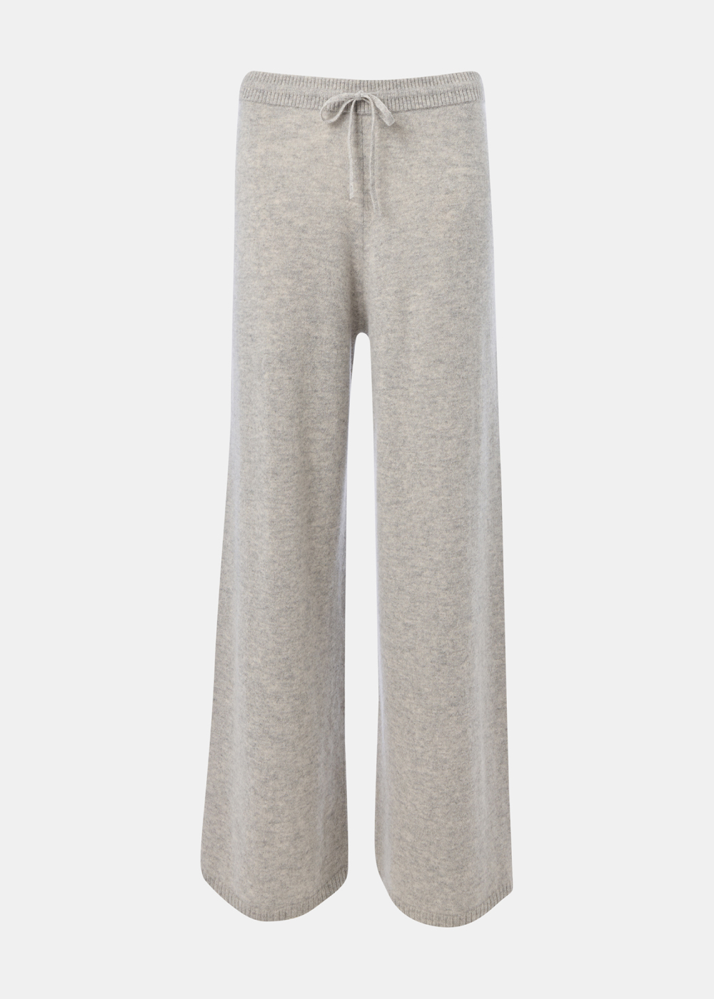Grey Marl Cashmere Straight Leg Jogger