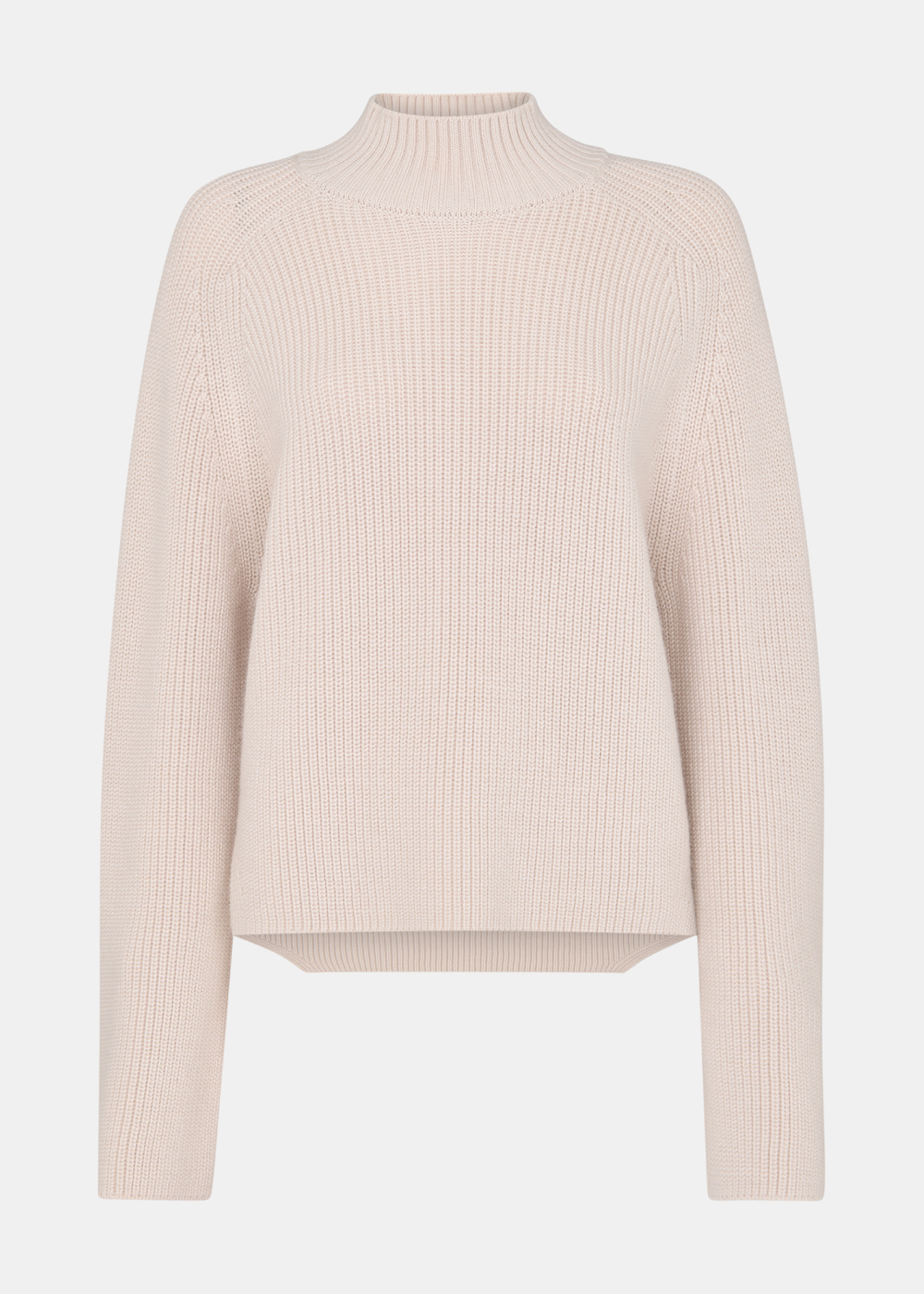 Ivory Wool Mix Side Detail Knit