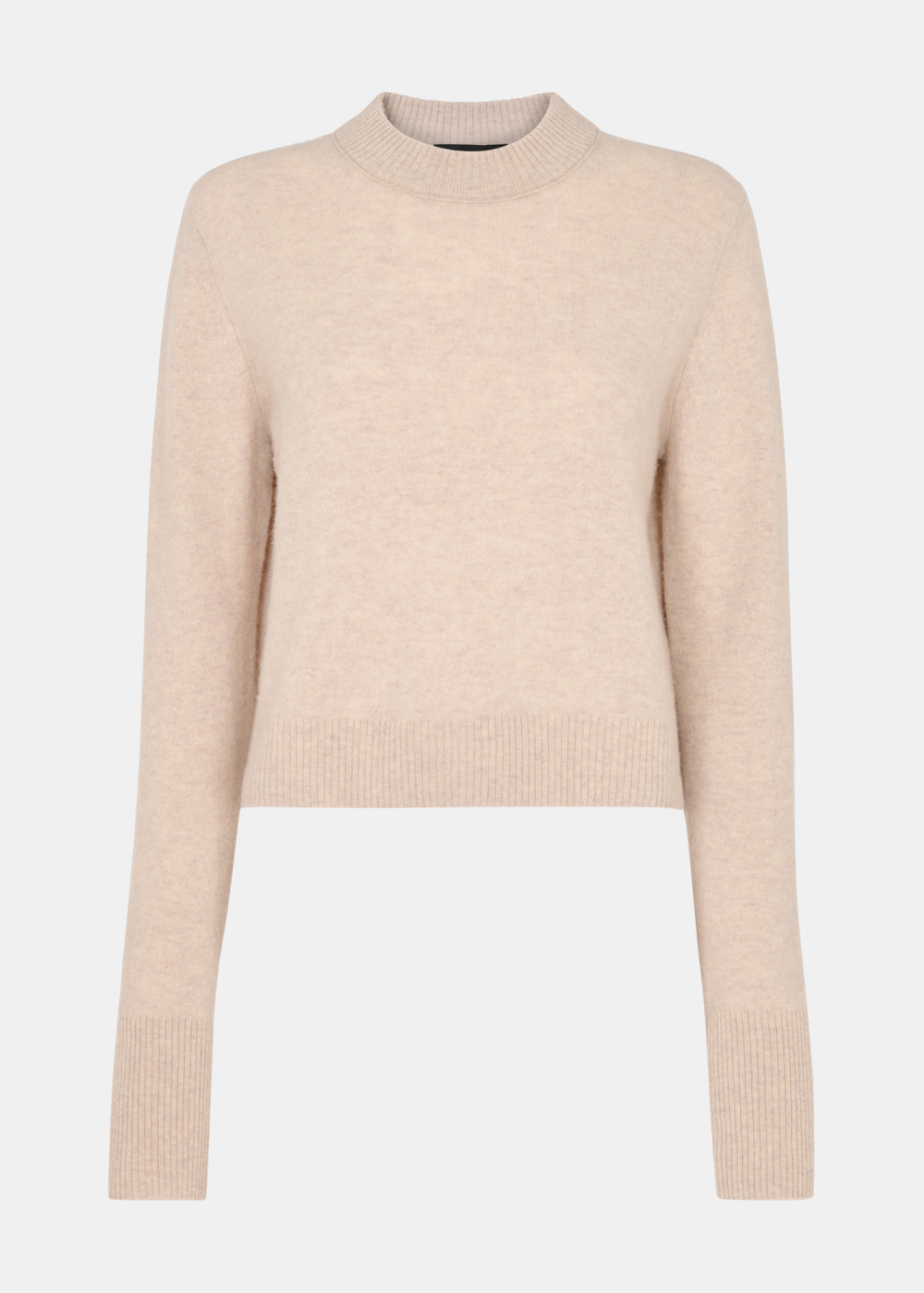 Oatmeal Wool Cropped Sweater