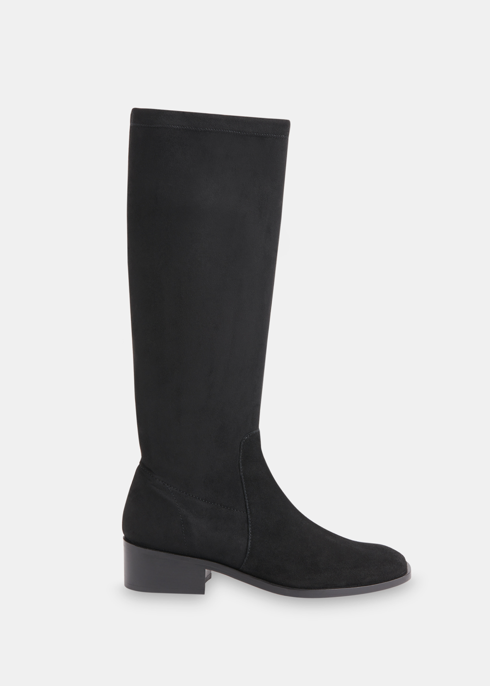 Black Lisi Stretch Knee High Boot