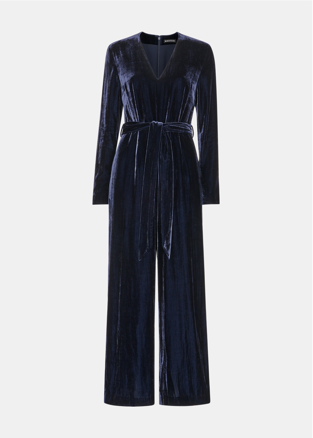 Navy Elora Velvet Jumpsuit