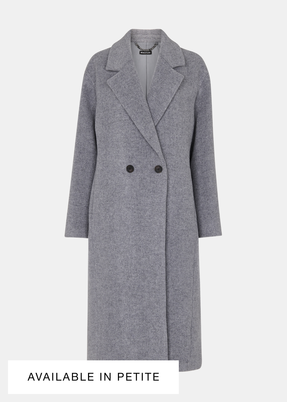 Grey Eliza Double Breasted Coat