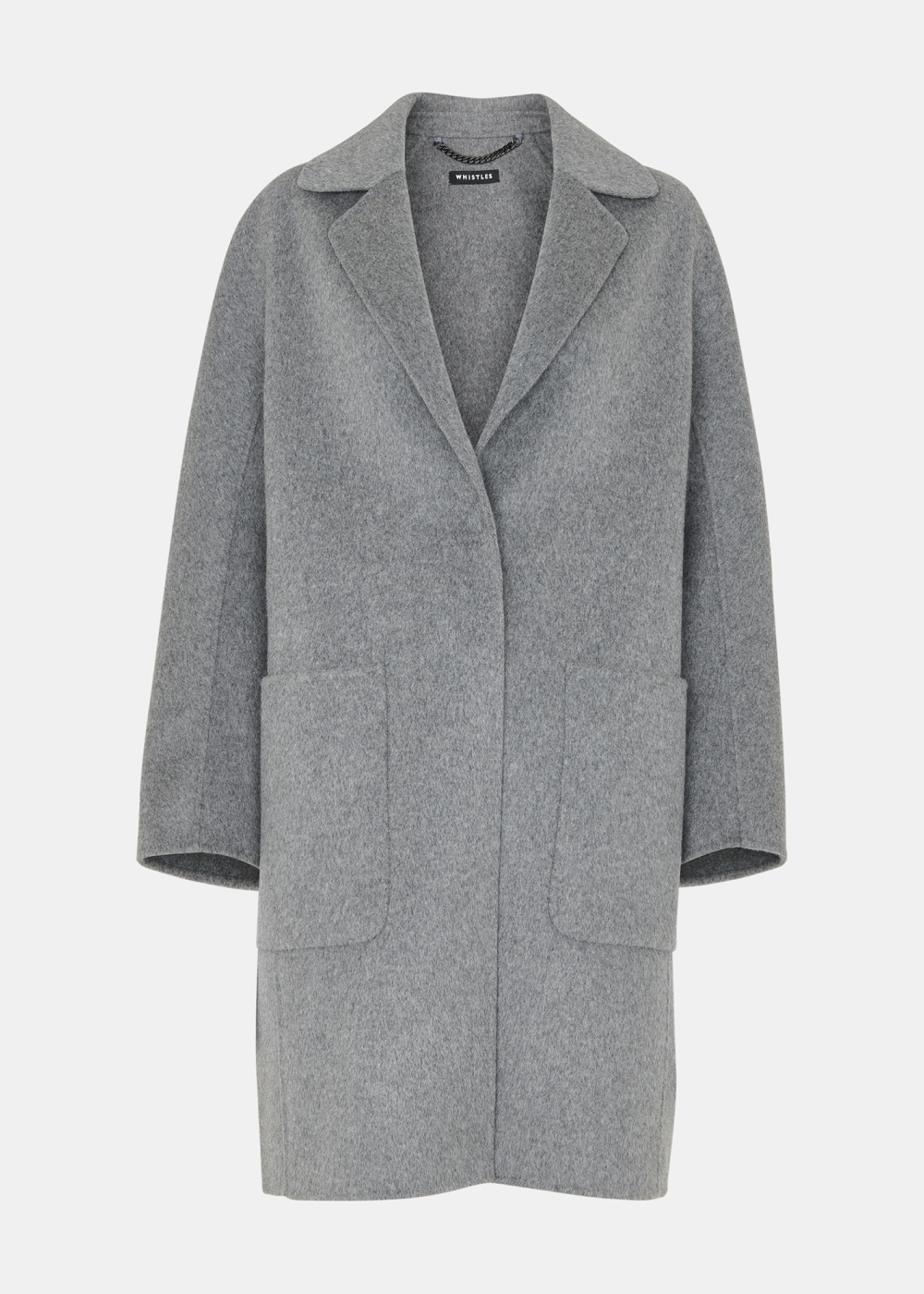 Grey Cassie Double Face Pocket Coat