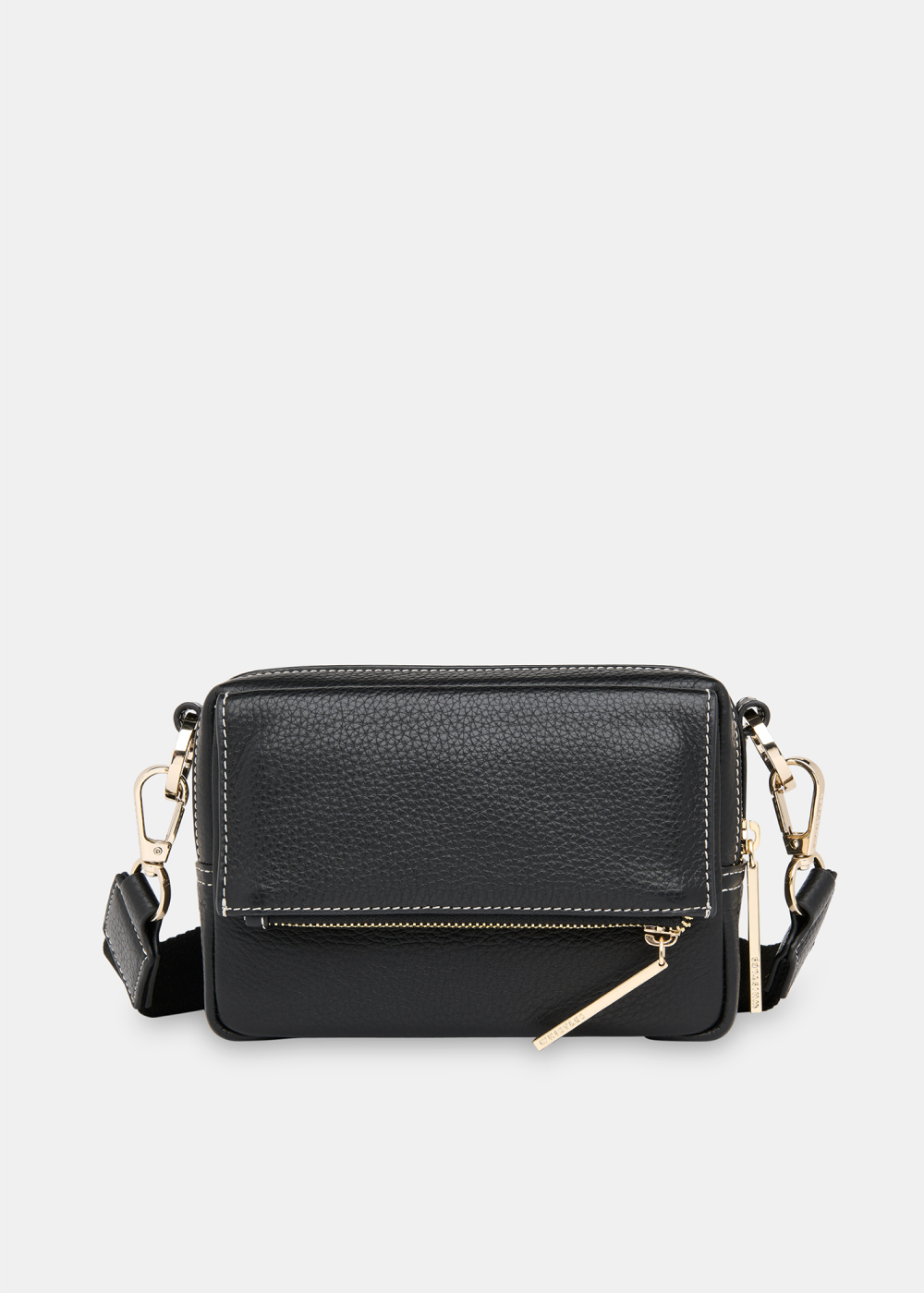 Black Bibi Stitch Crossbody Bag