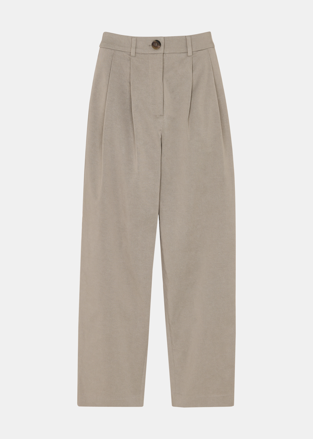 Taupe Bethany Barrel Leg Trouser