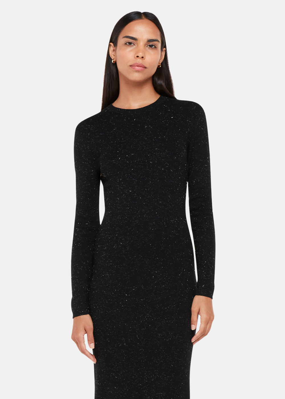 Black Annie Sparkle Knit Dress