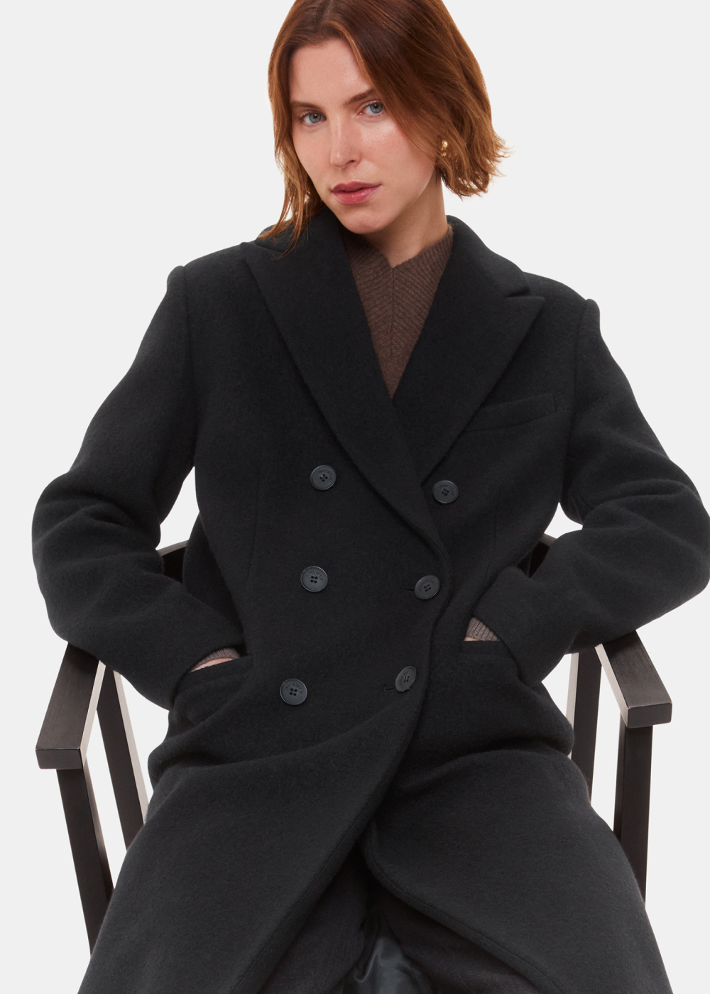 Black Lori Longline Coat