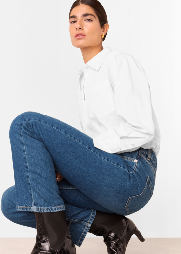 Denim Authentic Column Leg Jean