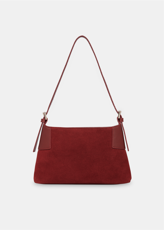 Dark Red Paloma Small Suede Bag