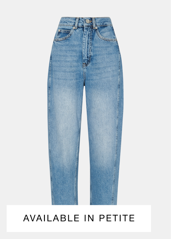 Light Wash Authentic Barrel Leg Jean