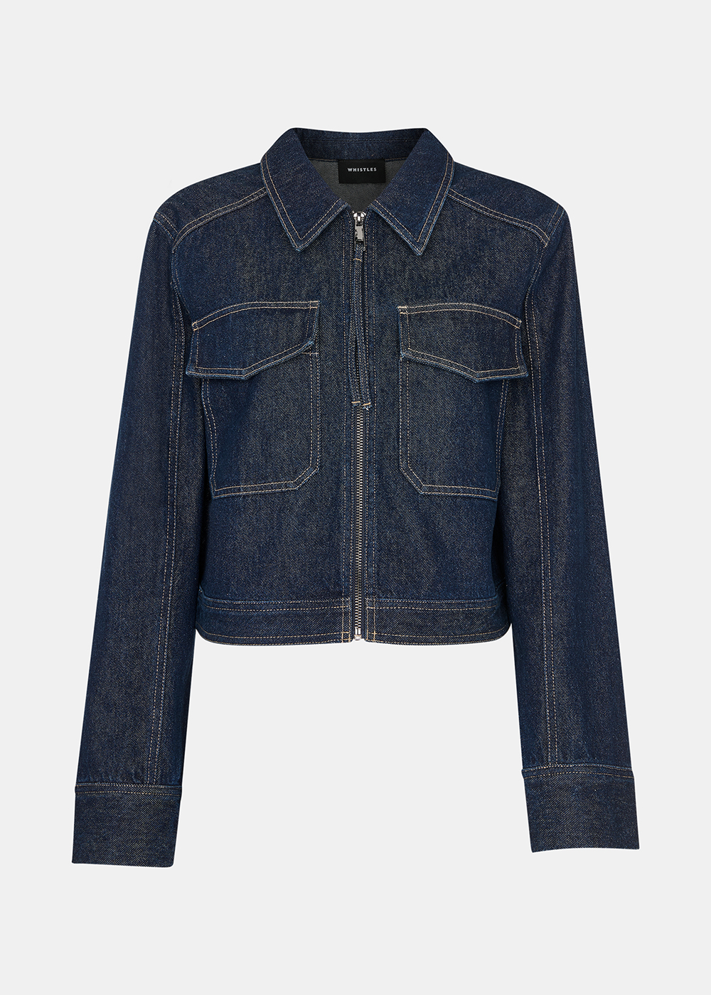 Dark Denim Suzana Western Denim Jacket