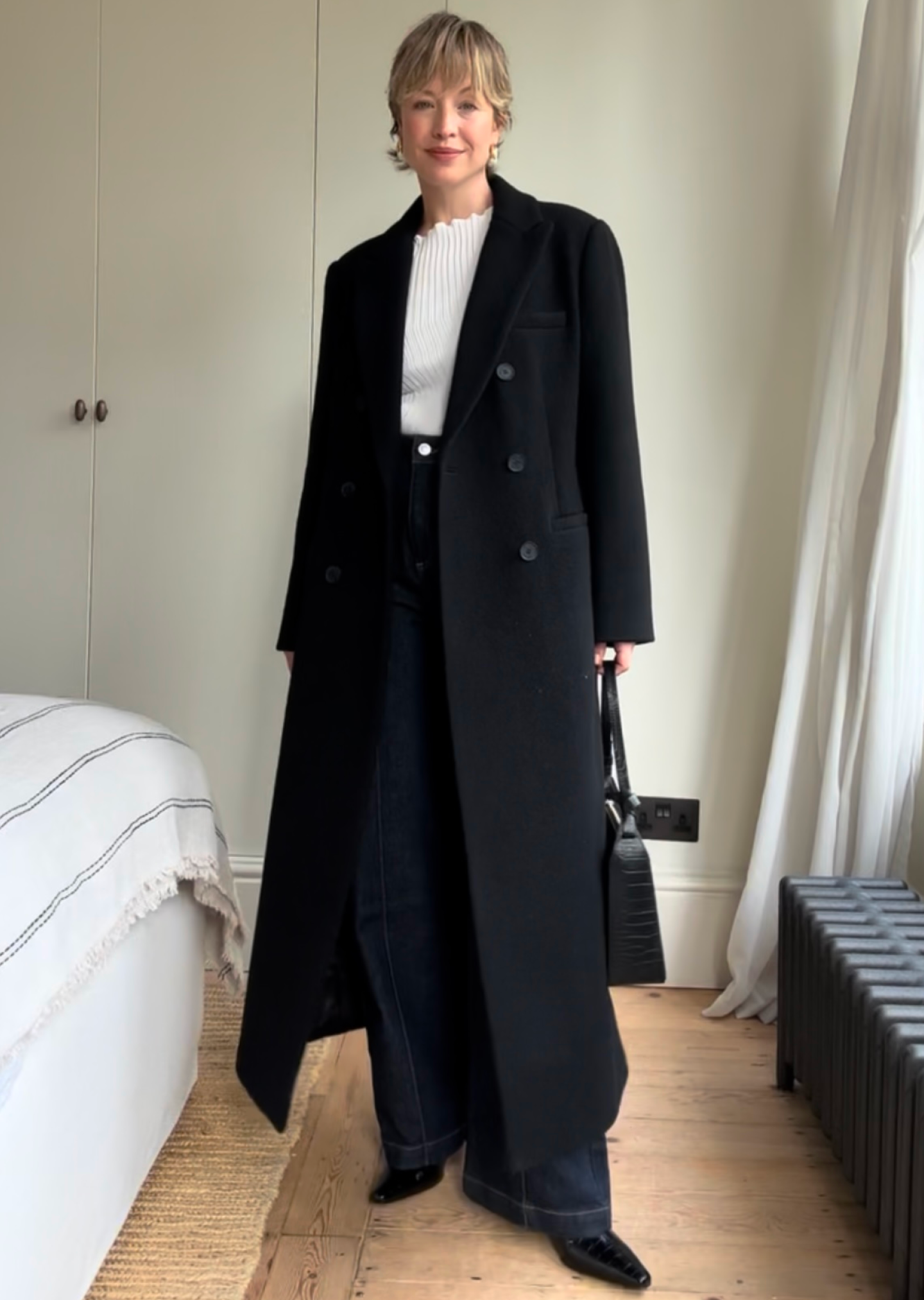 Black Lori Longline Coat