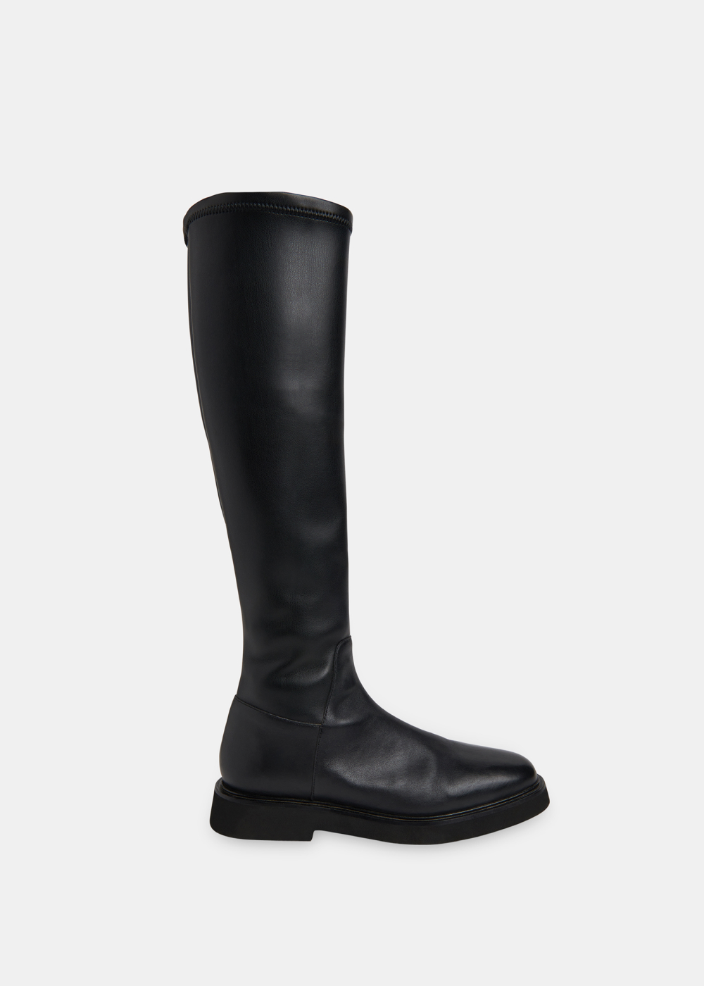 Black Quin Stretch Knee High Boot