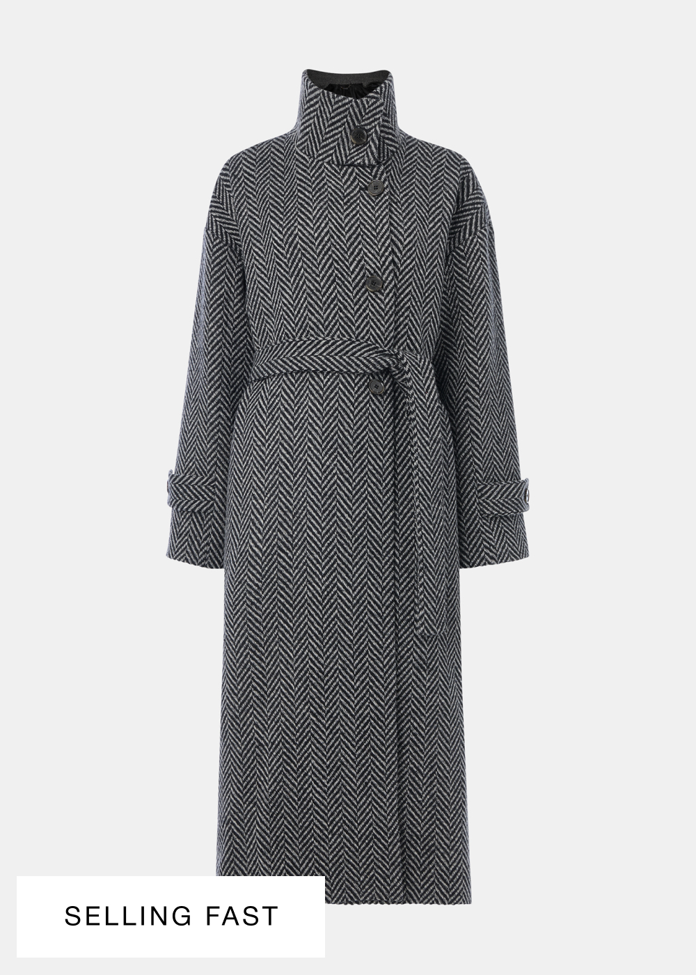 Multicolour Cosette Funnel Neck Coat