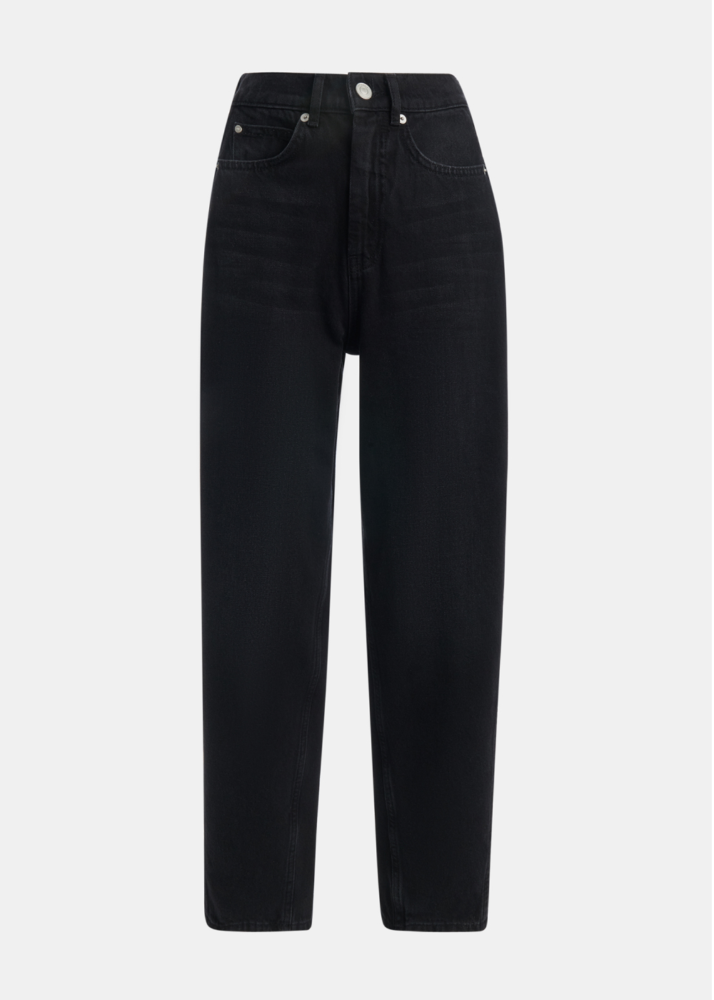 Black Authentic Barrel Leg Jean