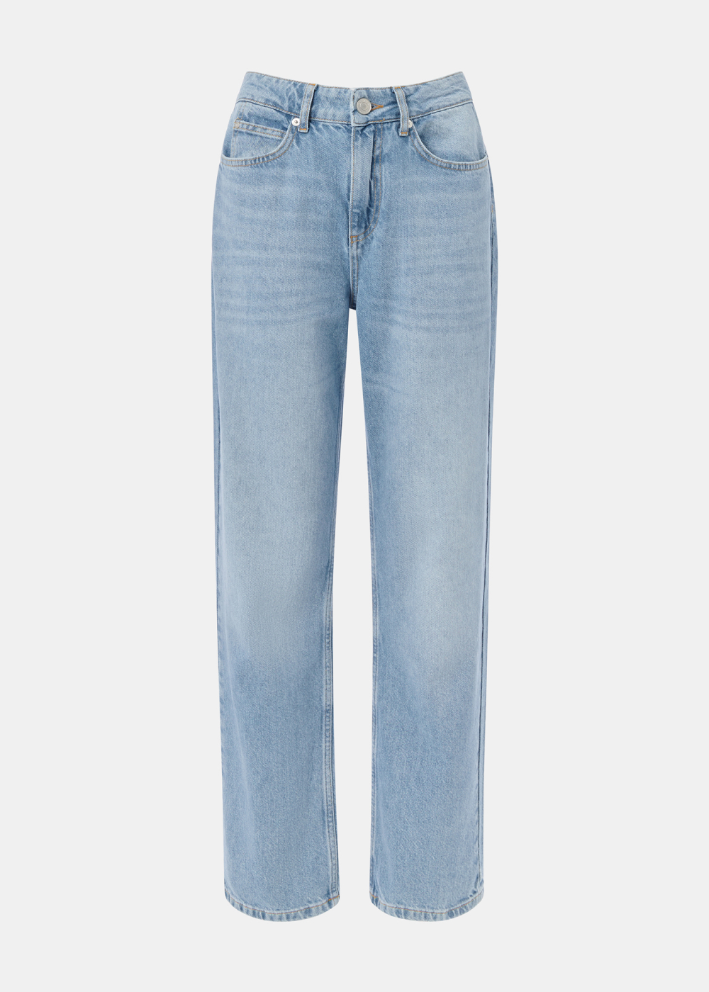 Light Wash Authentic Column Leg Jean