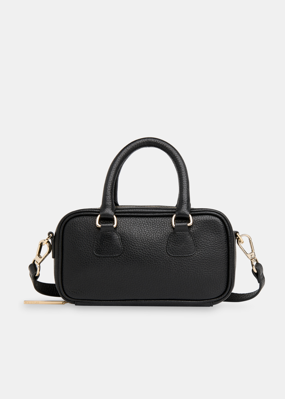 Black Lois Bowling Crossbody Bag