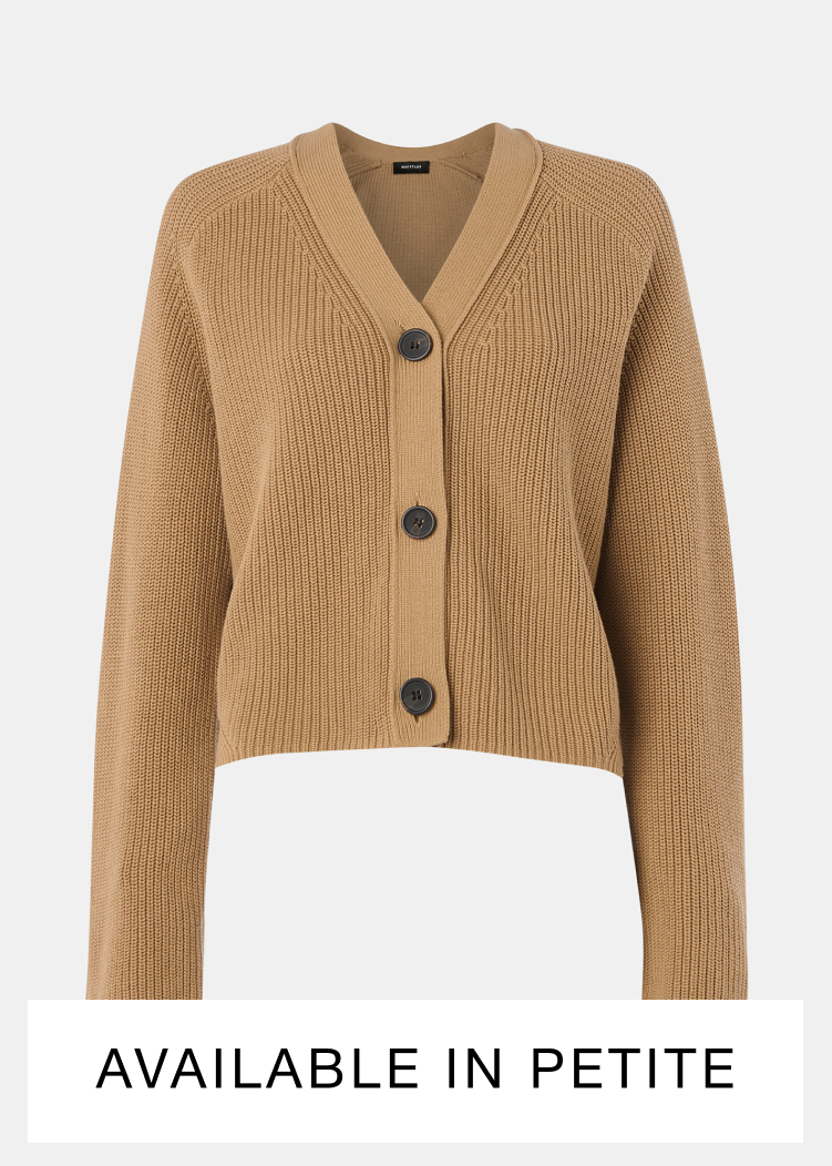 Camel Nala Cotton Cardigan