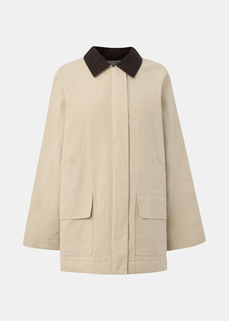 Neutral Fern Waxed Jacket