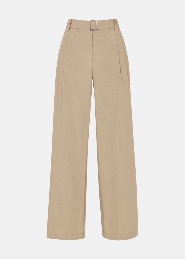 Khaki Kate Belt Detail Trouser