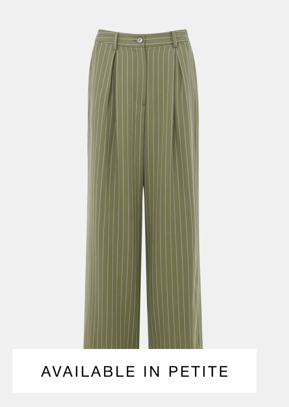 Khaki Lottie Pinstripe Trouser