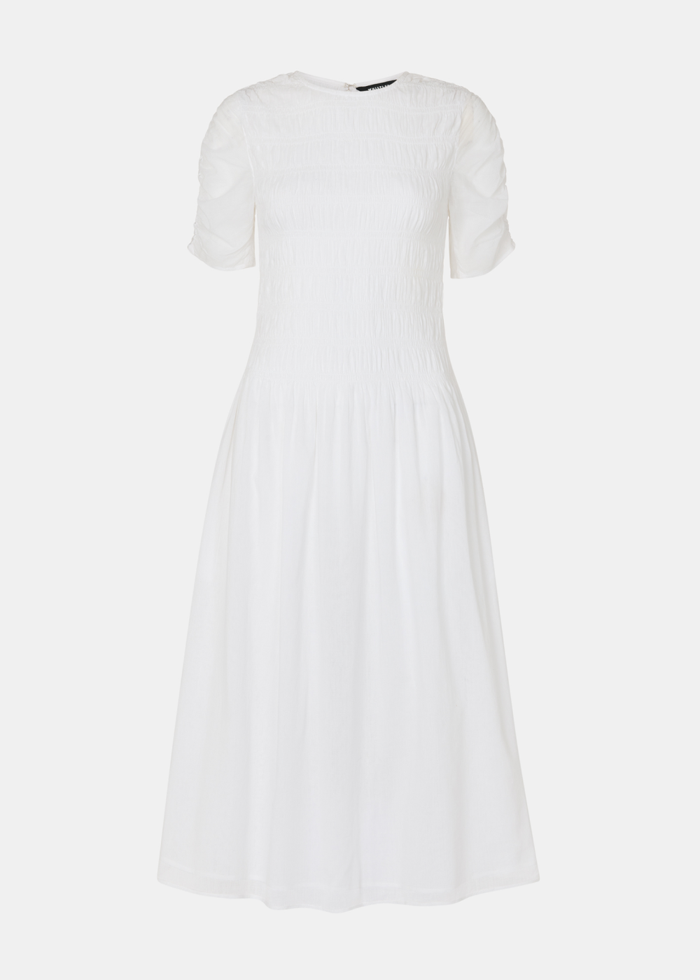White Avery Smocked Dress