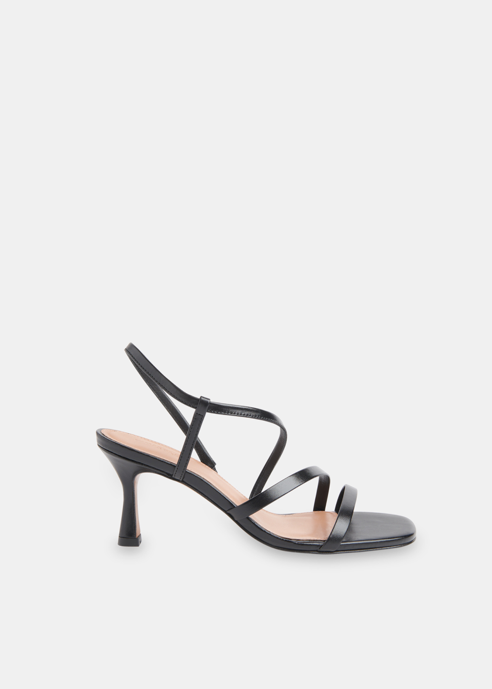 Black Tenley Strappy Heeled Sandal