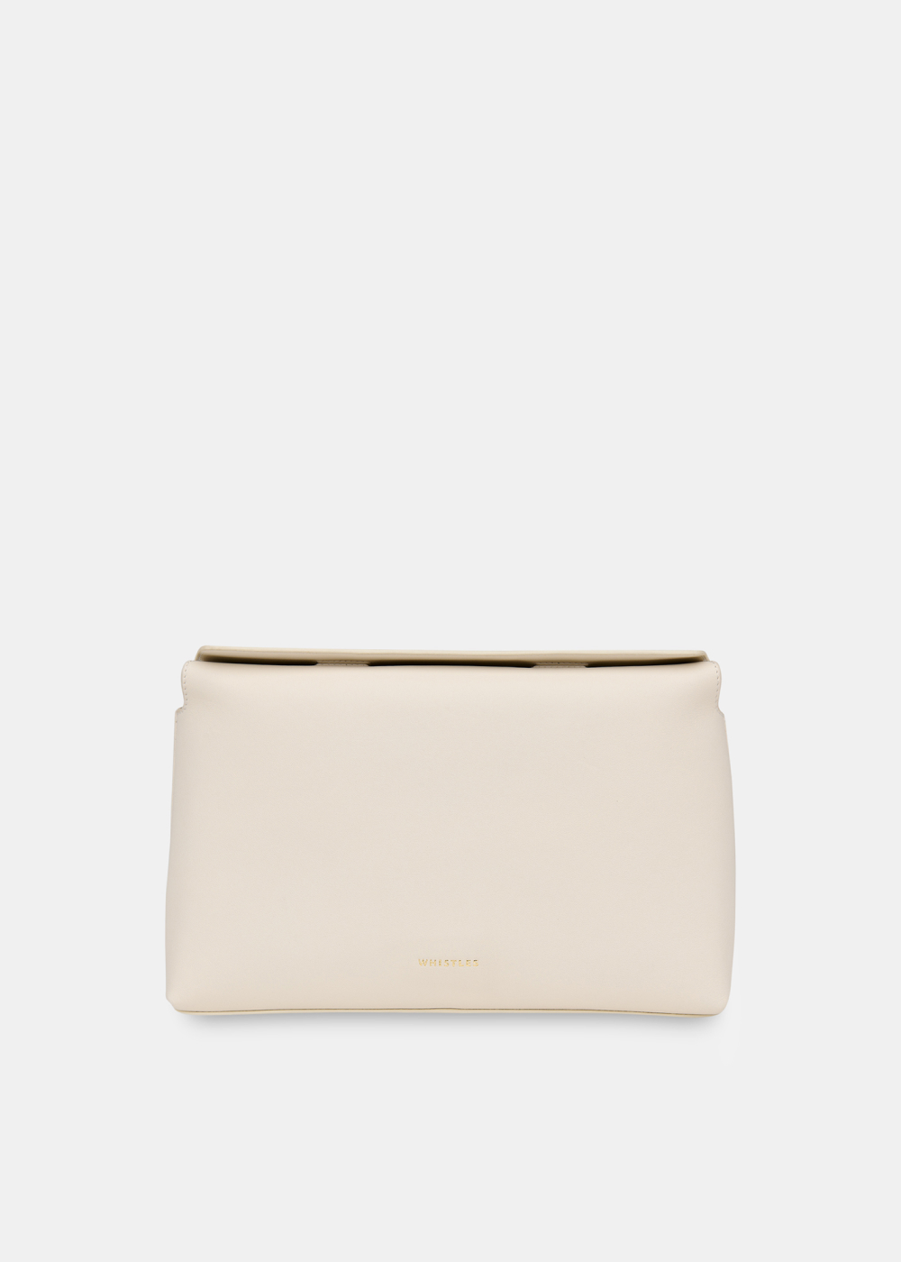 Ivory Fia Unlined Foldtop Clutch Bag