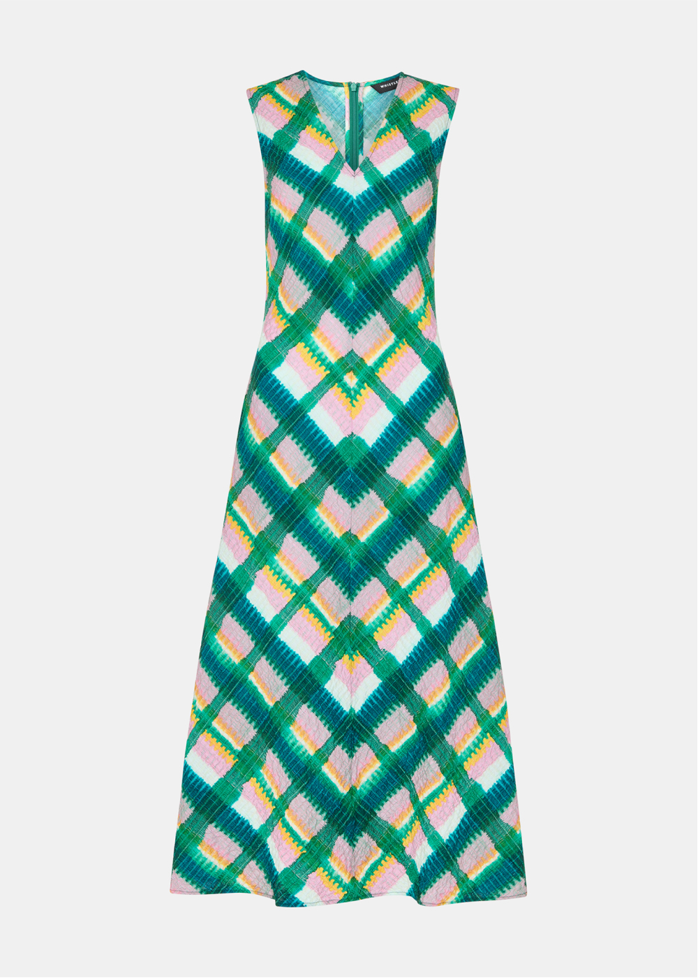 Sleevless Checked Dress