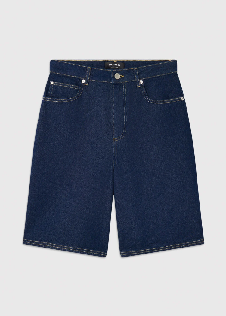 Dark Denim Authentic Knee Length Short