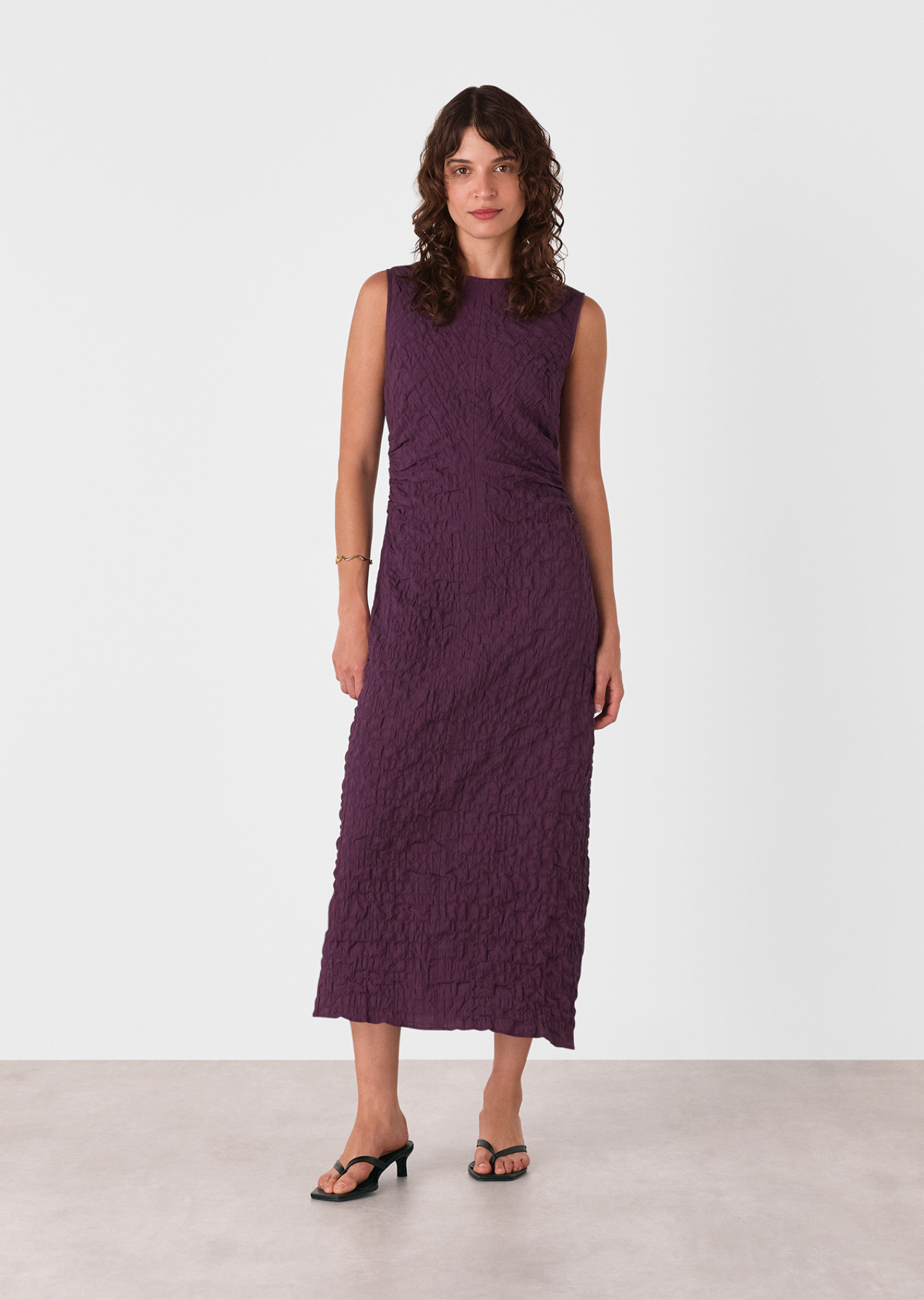 Plum Lori Textured Midi Dress