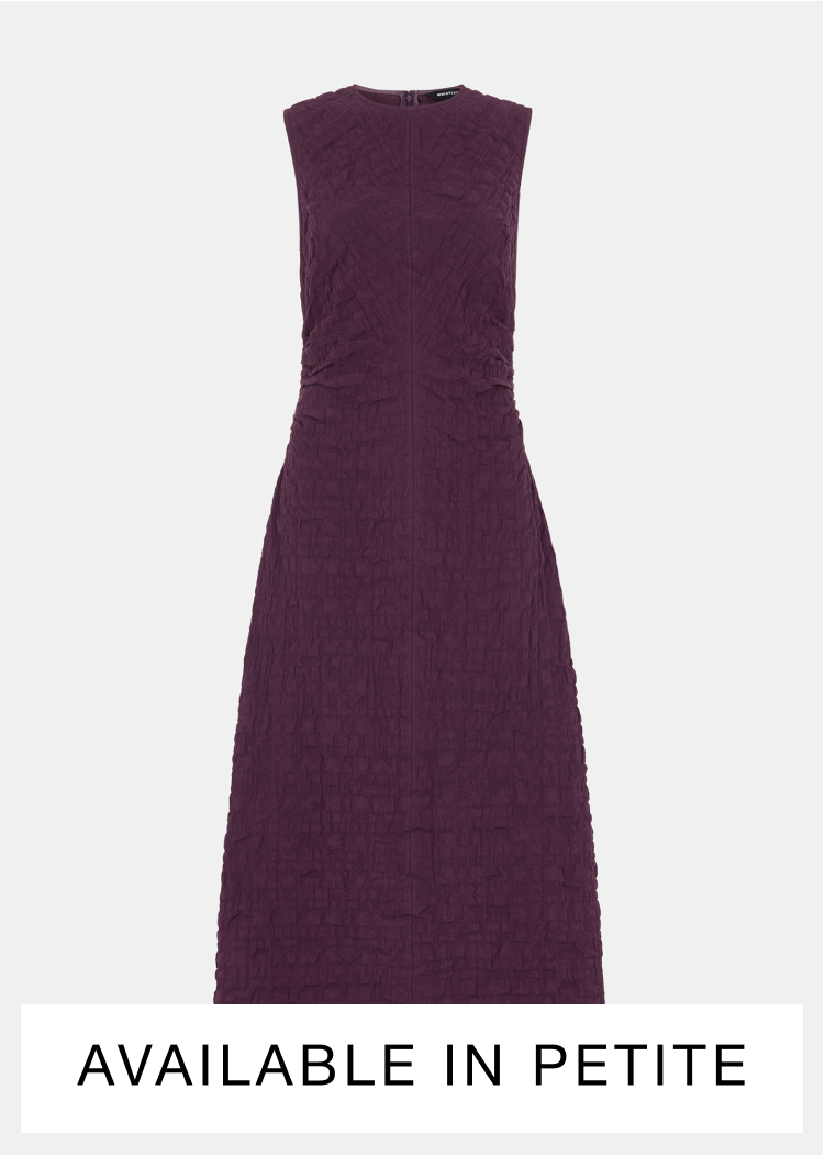 Plum Lori Textured Midi Dress