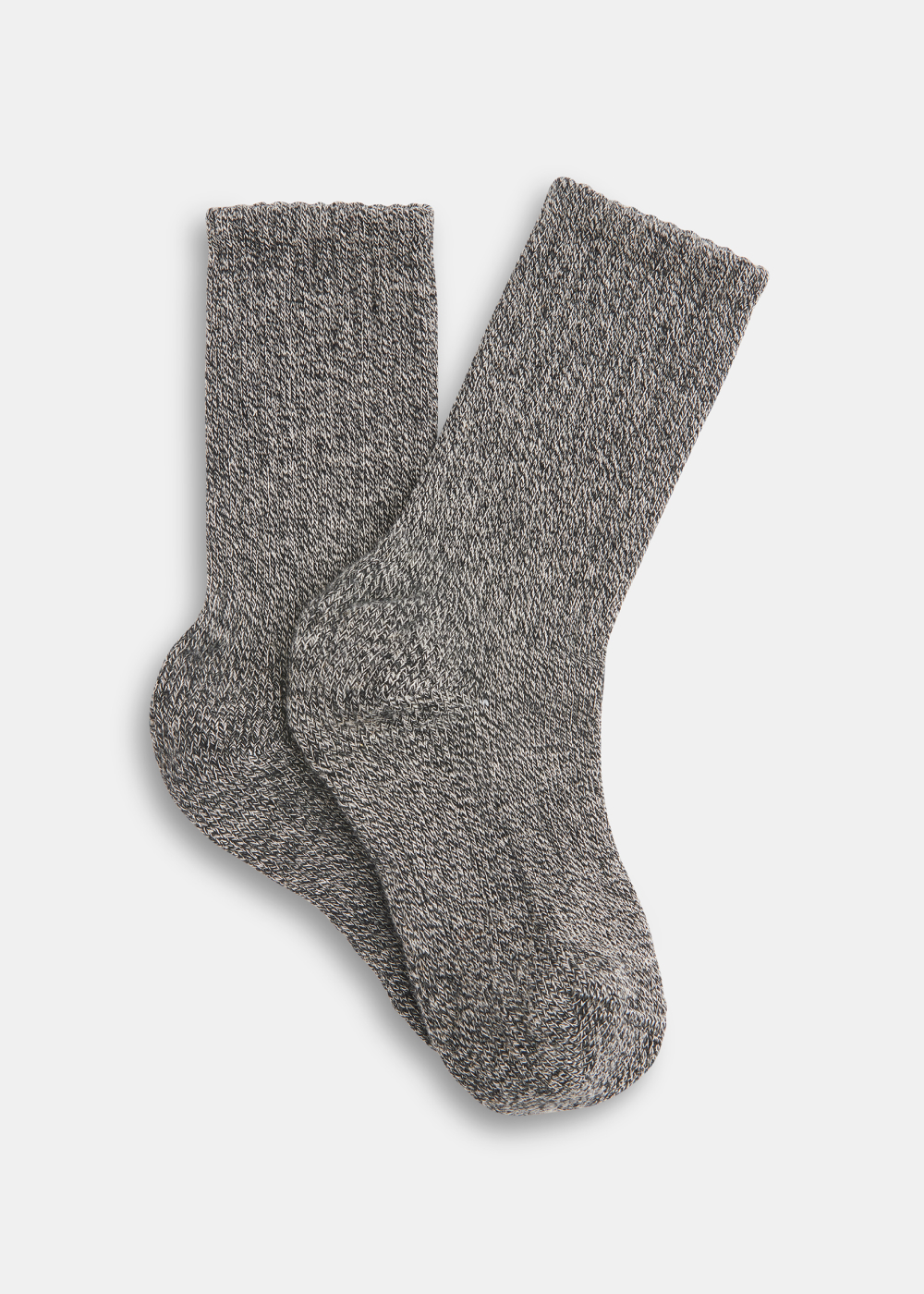 Black Chunky Marl Socks