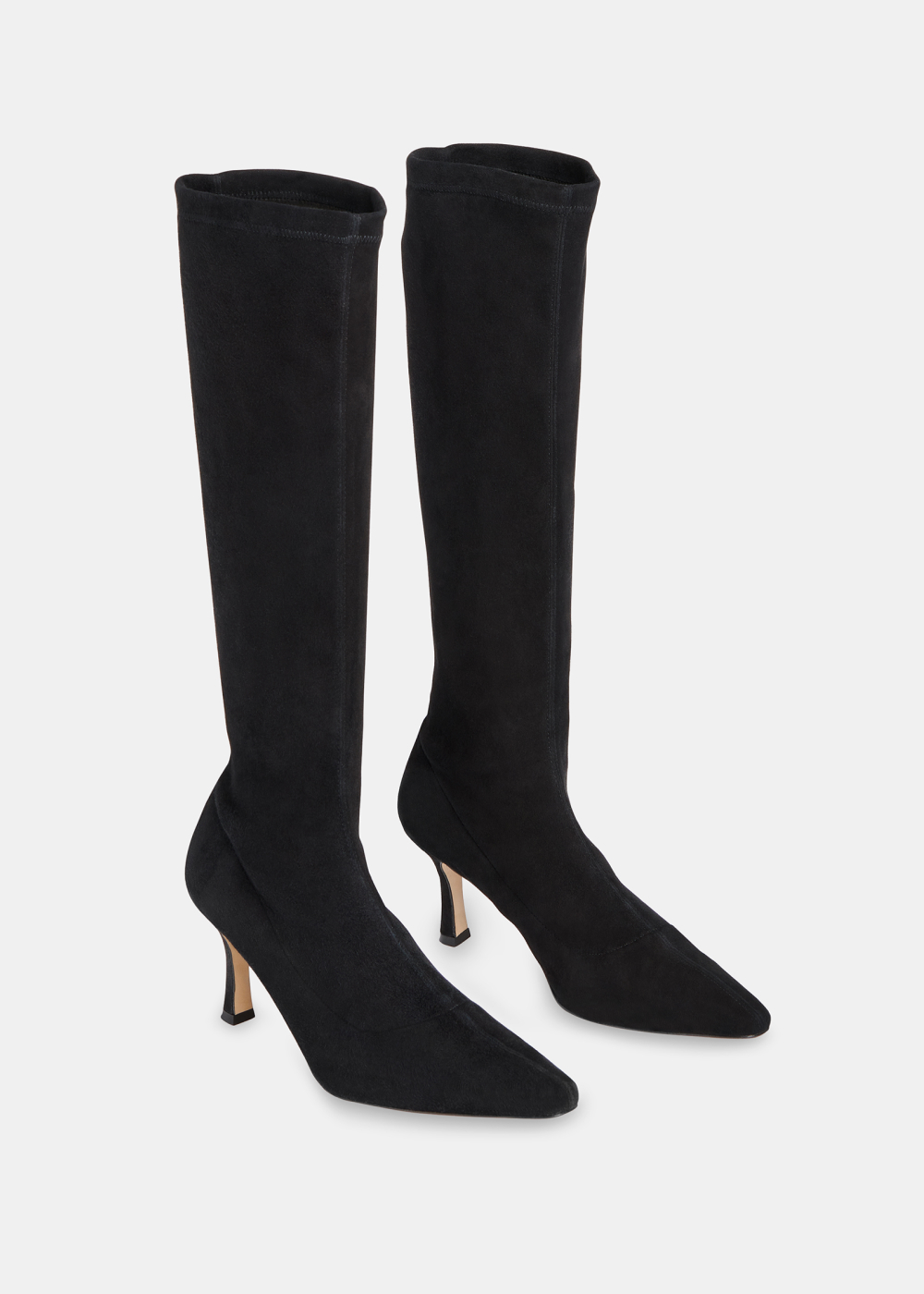 Black Hera Stretch Suede Boot