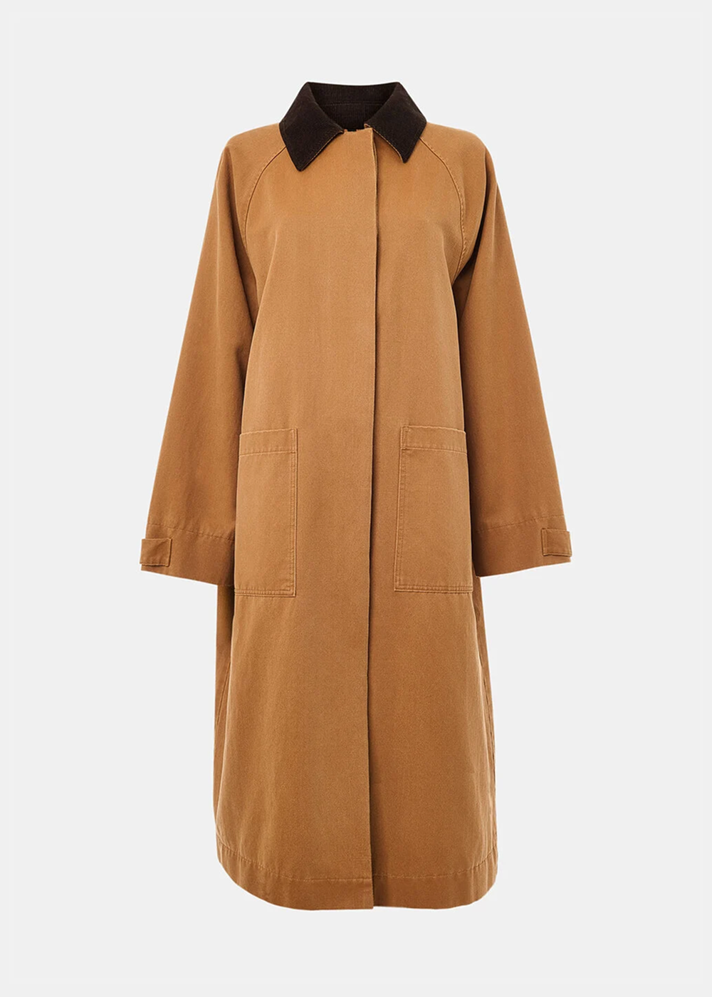 Neutral Gabriella Waxed Overcoat