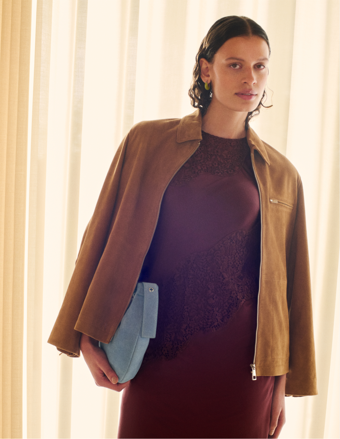 Tan Kate Suede Jacket