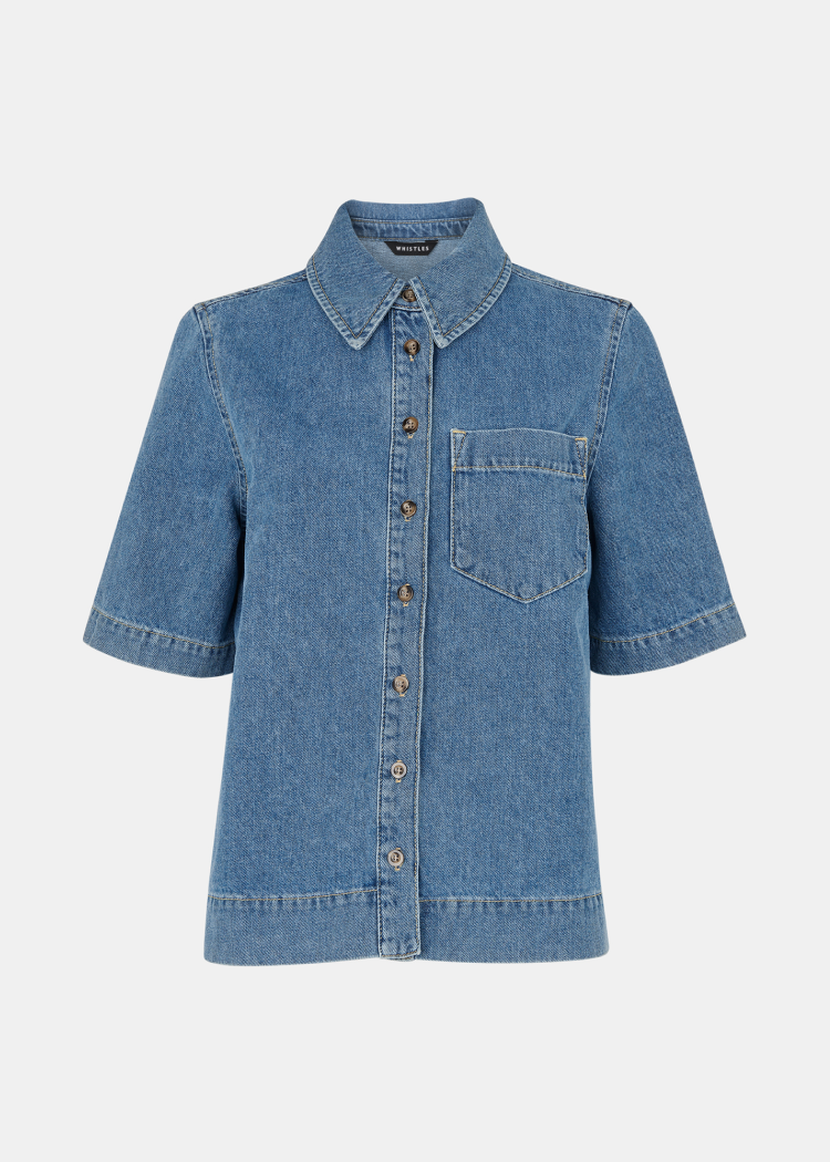 Jade Short Sleeve Denim Shirt