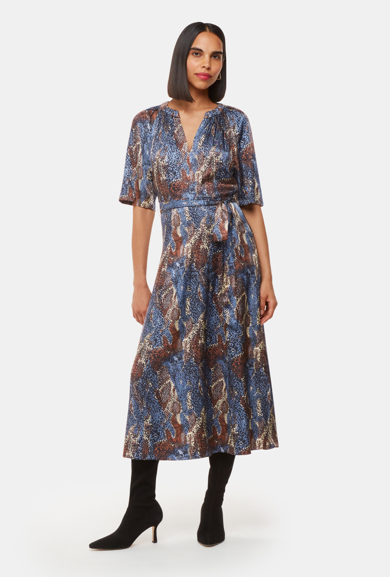Marlow Dashed Snake Dress