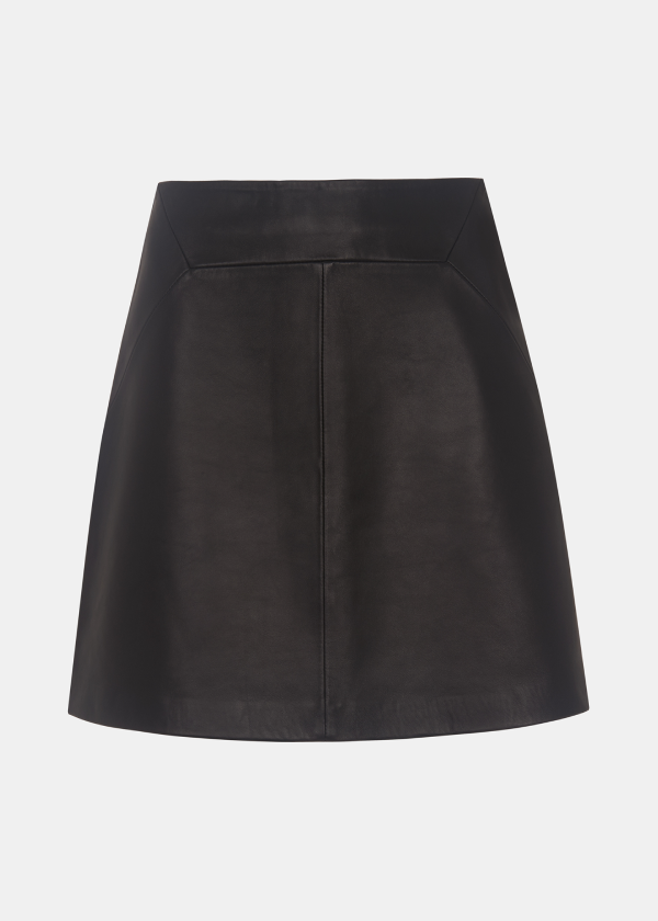 Leather A line Skirt