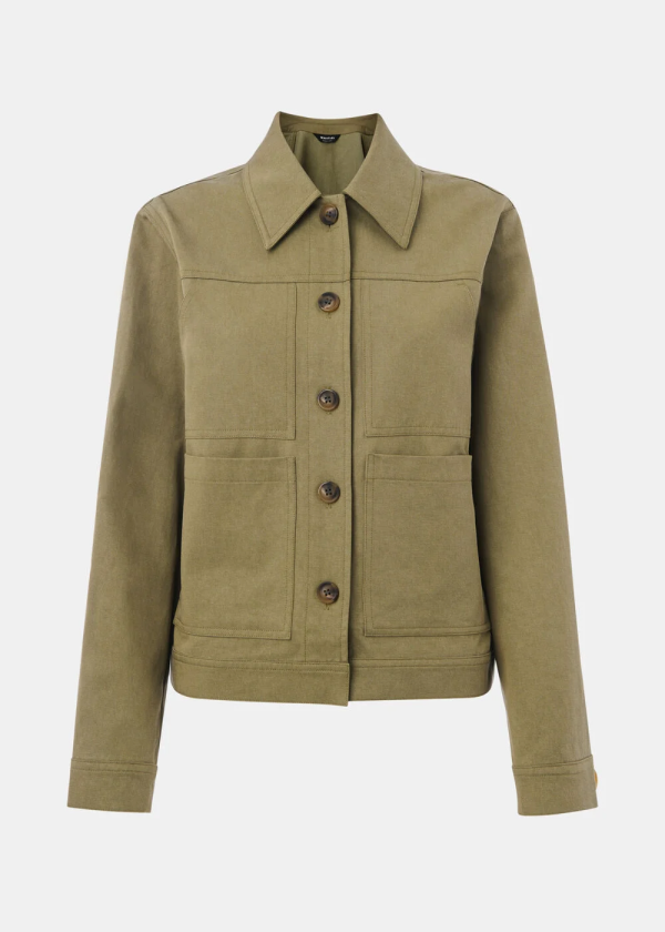 Khaki Mia Pocket Detail Jacket