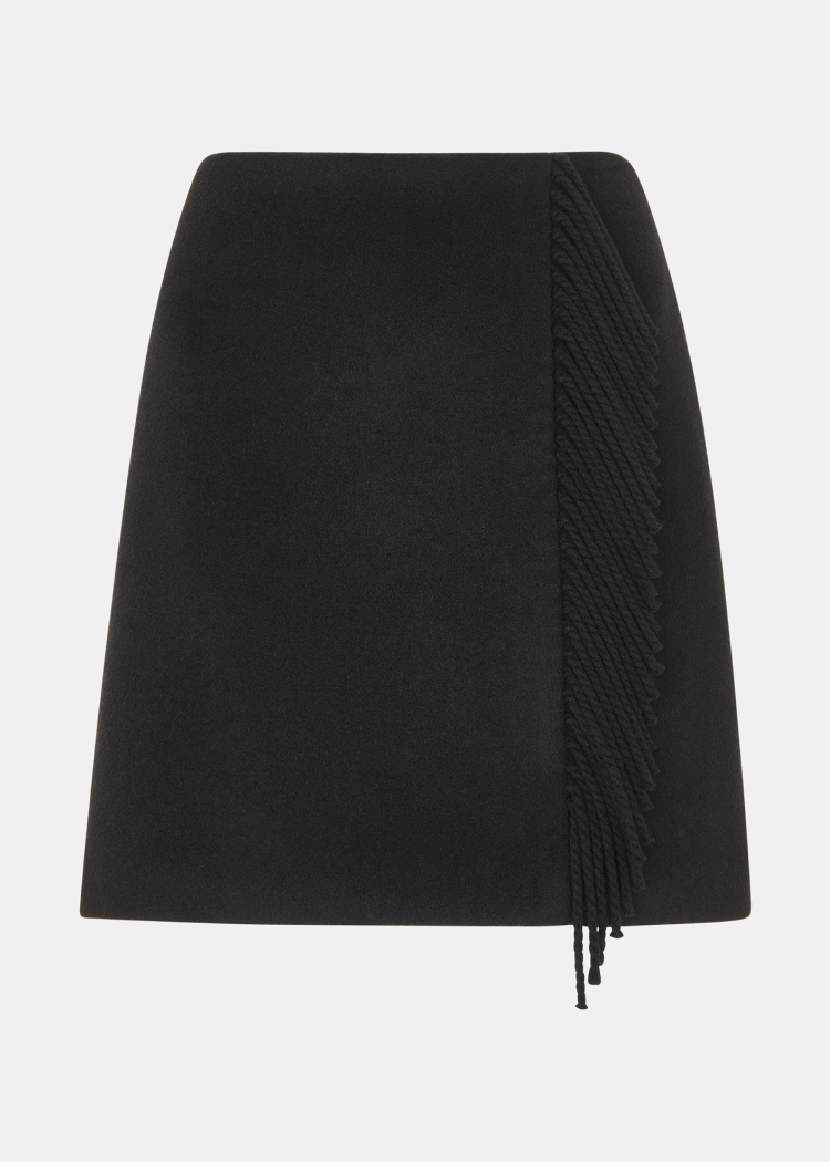 Sadie Wool Fringe Skirt