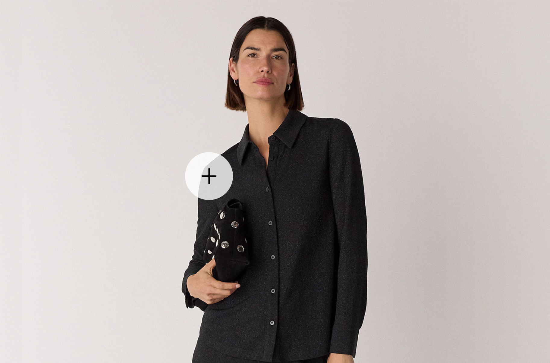 Black Eva Sparkle Shirt