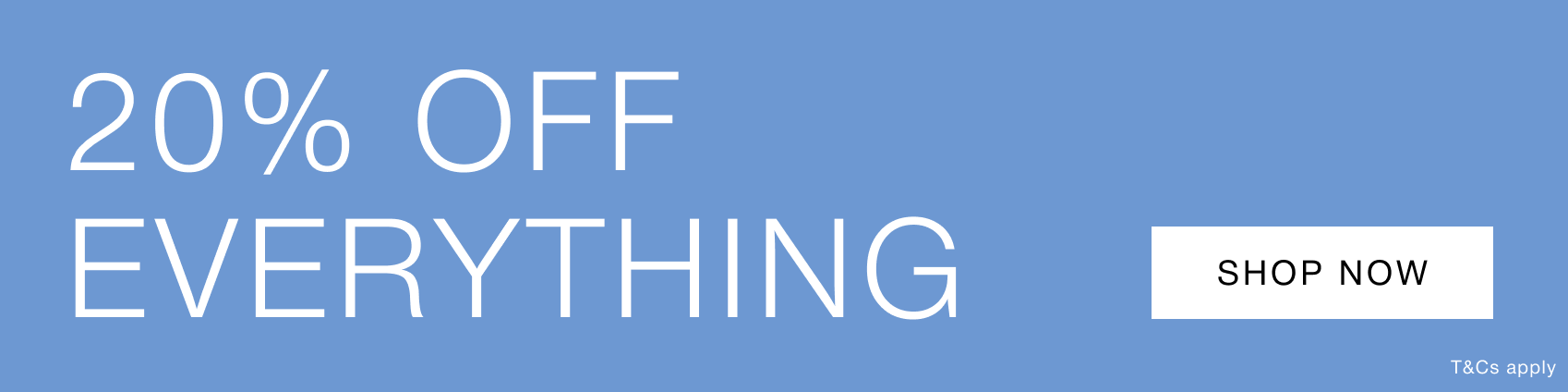 20% off everything*