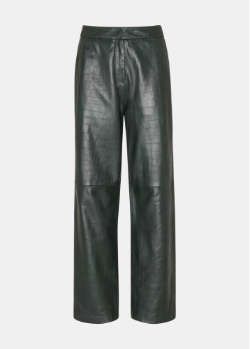 Delia Croc Leather Trouser