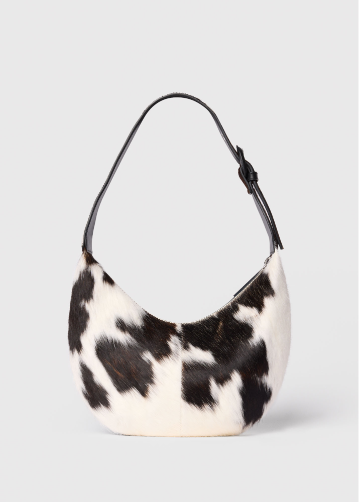 Multicolour Cow Print Hair-On Sia Bag